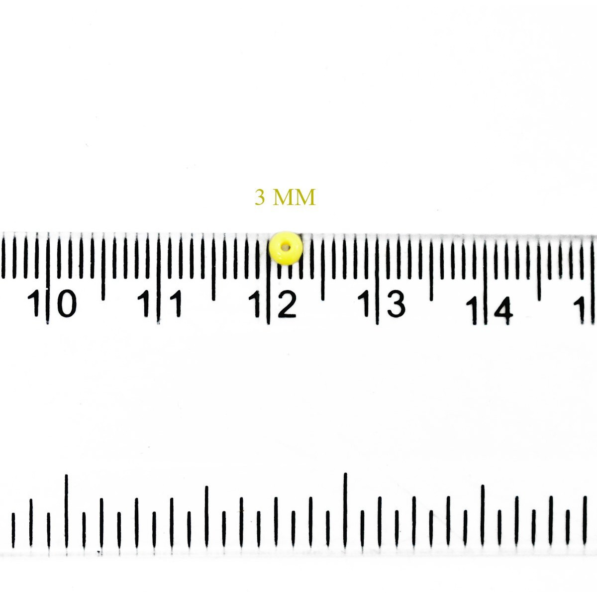 Embroiderymaterial 8/0 Light Yellow Color Preciosa Seed Beads For Jewellery Making, Craft, Bracelet Making, Embroidery Work, Hair Accessories, Hair Band Making, Bag Making Etc. (100 Gram, 8/0, 3Mm)