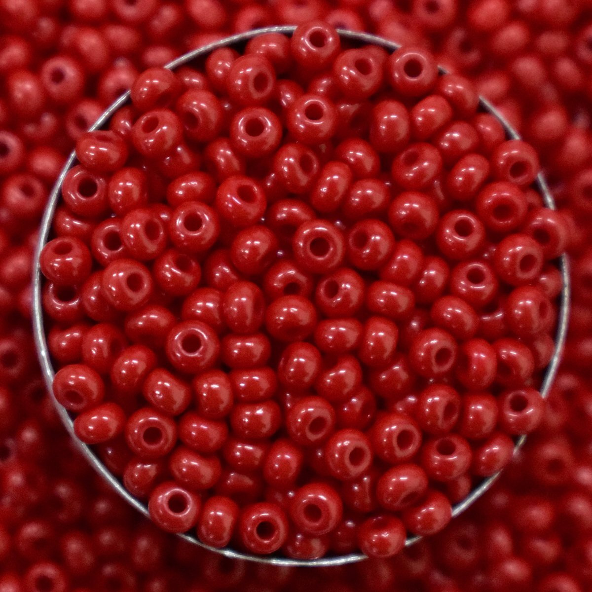 Embroiderymaterial 8/0 Cherry Red Color Beads For Jewellery Making, Craft, Bracelet Making, Embroidery Work, Hair Accessories, Hair Band Making, Bag Making Etc. (100 Gram, 3Mm)