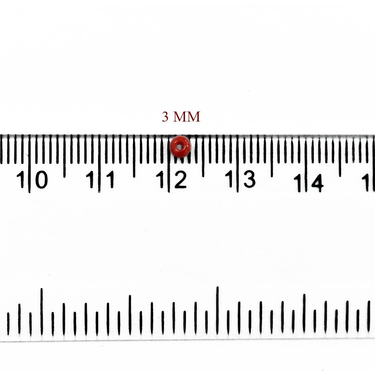 Embroiderymaterial 8/0 Cherry Red Color Beads For Jewellery Making, Craft, Bracelet Making, Embroidery Work, Hair Accessories, Hair Band Making, Bag Making Etc. (100 Gram, 3Mm)