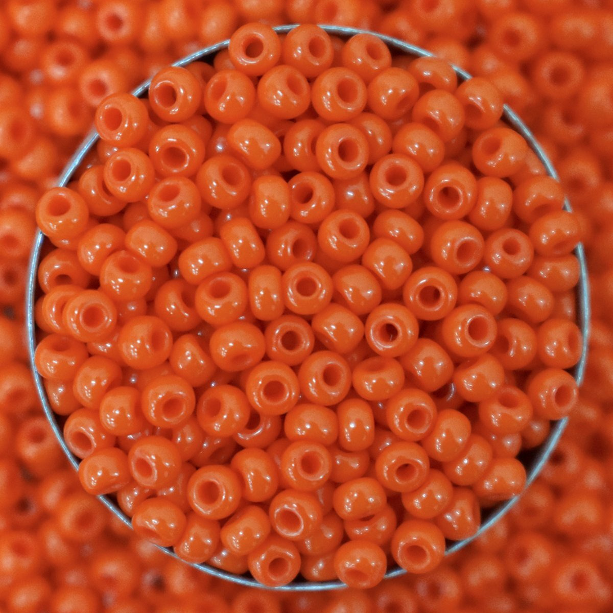 Embroiderymaterial 8/0 Orange Color Beads For Jewellery Making, Craft, Bracelet Making, Embroidery Work, Hair Accessories, Hair Band Making, Bag Making Etc. (100 Gram, 8/0, 3Mm)