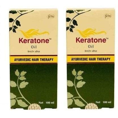 Keratone Oil Ayurvedic Hair Therapy Oil For Scalp Nourishment And Hair Revitilization - Pack Of 2