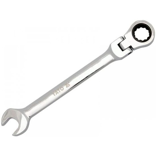 Yato Combination Ratchet Wrench Yt-0201 Spanner Set Tools Kit|Tool Set|Carbon Steel Spanner|Industrial Use|Tool Kit Set For Home|Toolkit|Spanner Kit|Combination Ratchet Spanner Set | 22Mm