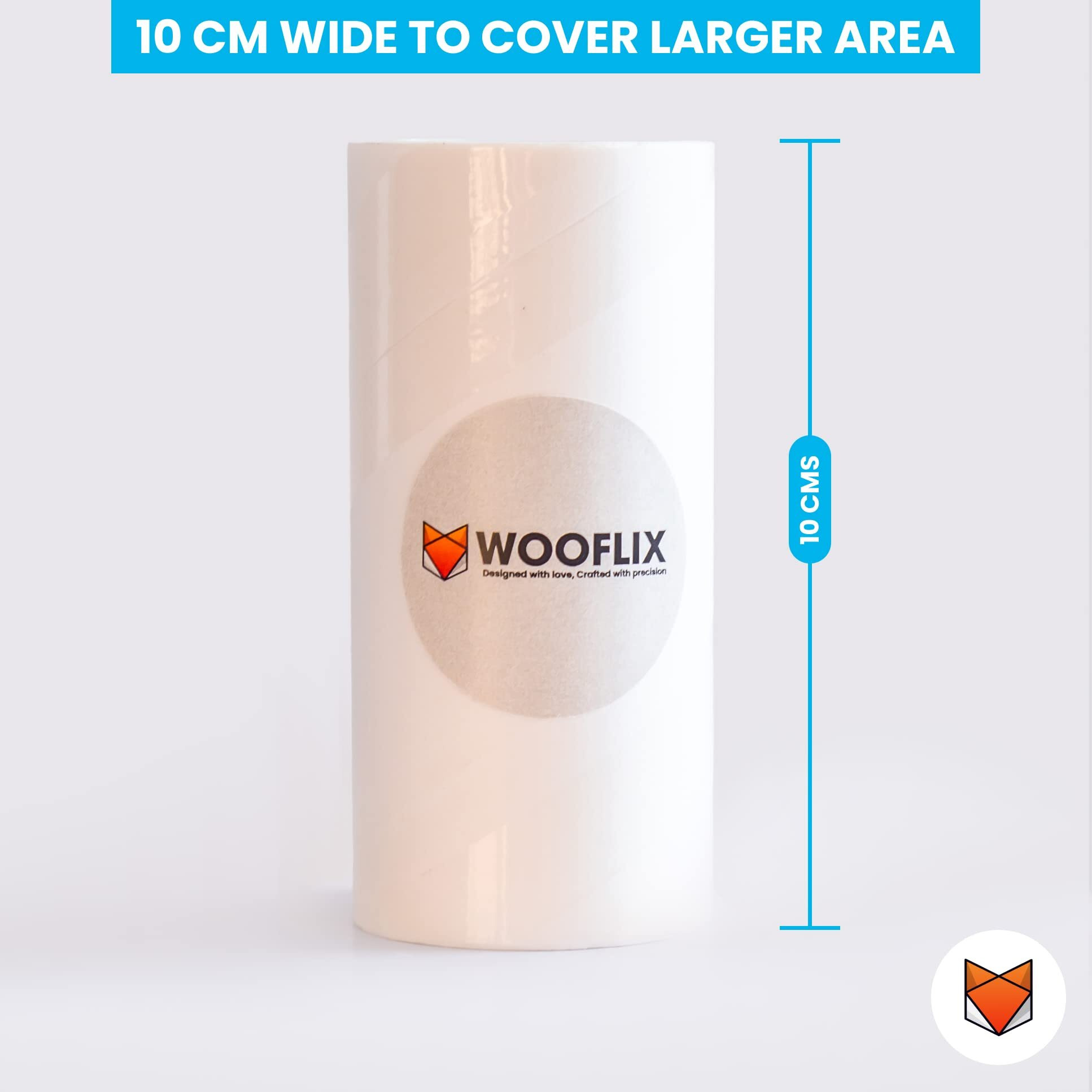 Wooflix Lint Remover With Handle, Protective Cover, And 4 Refills (240 Sheets) - Sticky Roller Brush For Clothes, Furniture, Carpet, Pet Fur, Dust, And Dirt