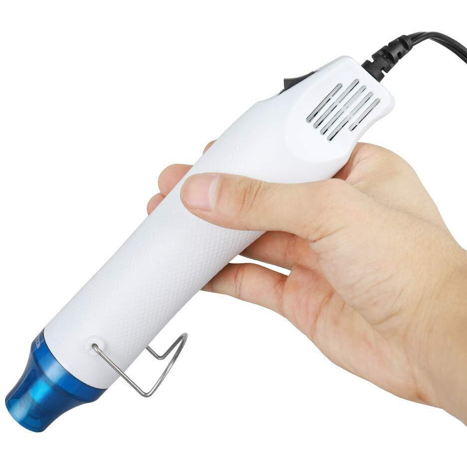 Dewsshine Abs Portable Mini Electric Heating Nozzle Hot Air Gun Multi-Purpose Professional Heat Pen (White)