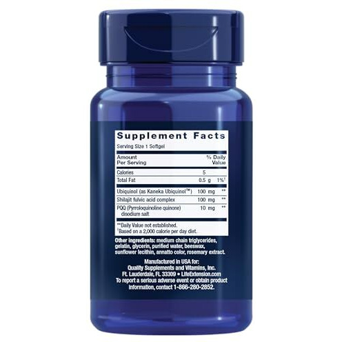 Life Extension, Super Ubiquinol Coq10 With Pqq, 100 Mg, 30 Softgels
