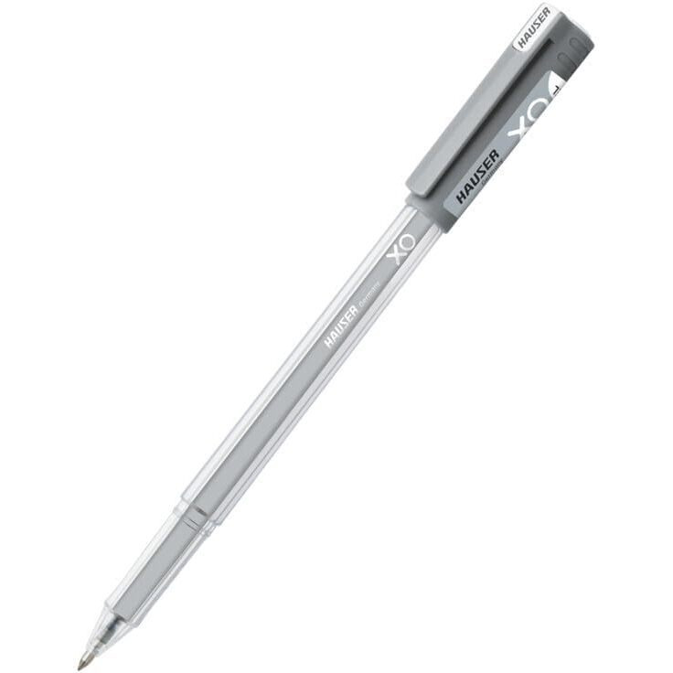 Hauser Germany Xo Jumbo 0.6 Mm Gel Pen | Quick Dry Ink With Long Writing Jumbo Refill | Transparent Body With Low-Viscosity Ink System, Smooth, Sturdy & Refillable Pen | Black Ink, Pack Of 20 Pens