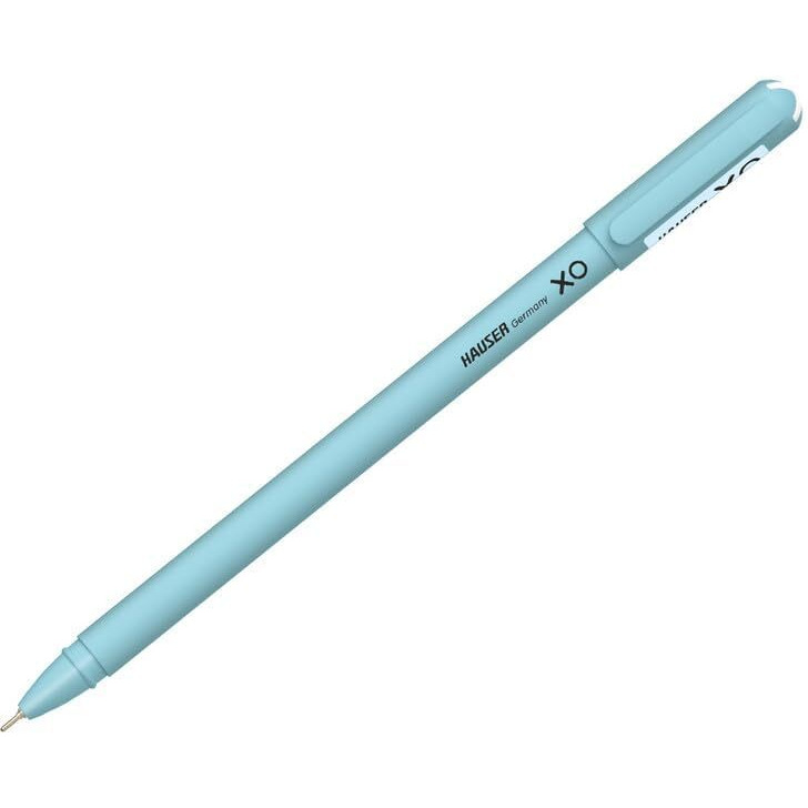 Hauser Xo 0.7Mm Ball Pen | Sleek Body & Minimalistic Design | Matt Finish | Solid Body Type | Low Viscosity Ink | Ultra Durable Tip | Blue Ink, Pack Of 20 Pens