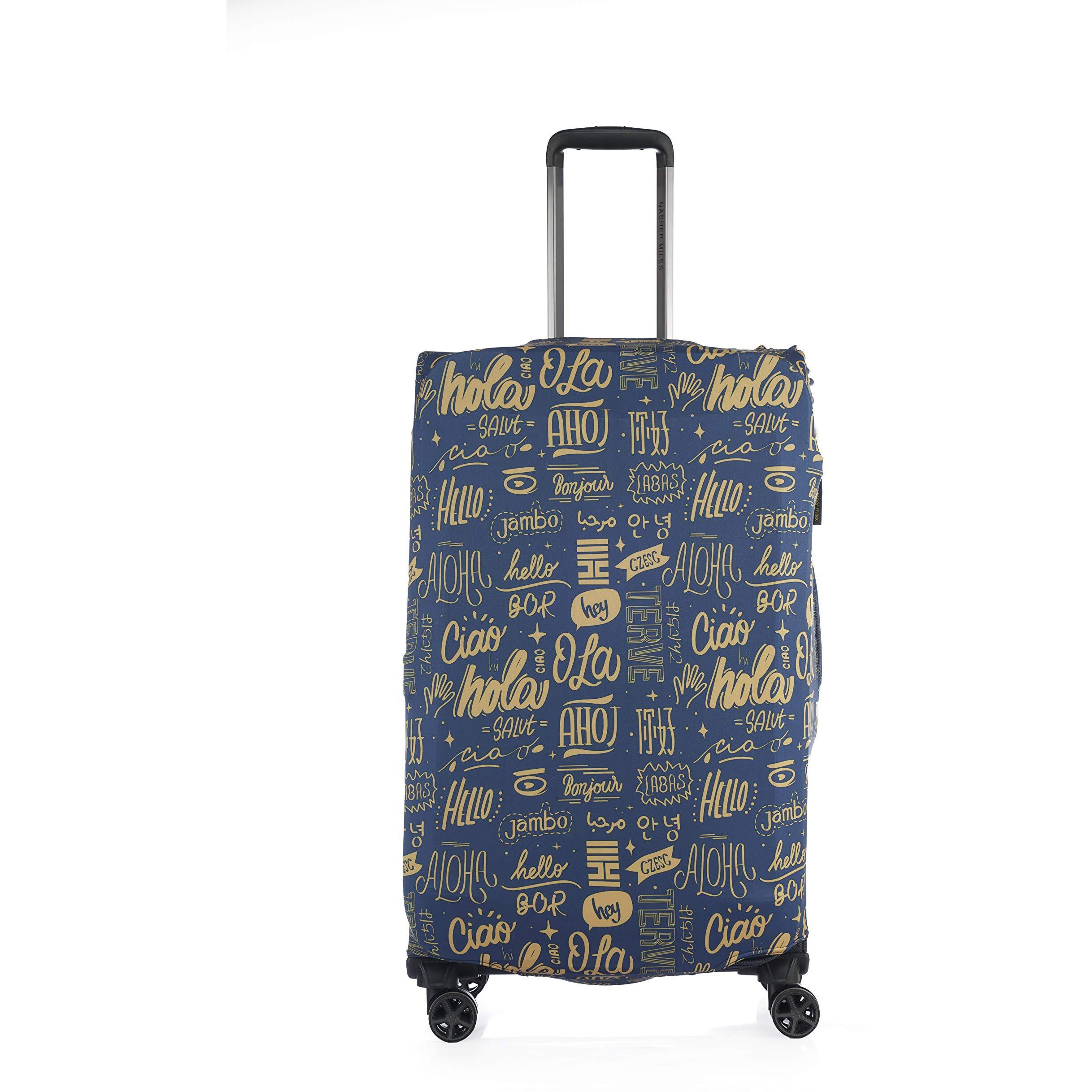 Nasher Miles Eco Friendly Polyester 55 Cm (20 Inch) Small Protective Luggage Cover (Dark Blue)