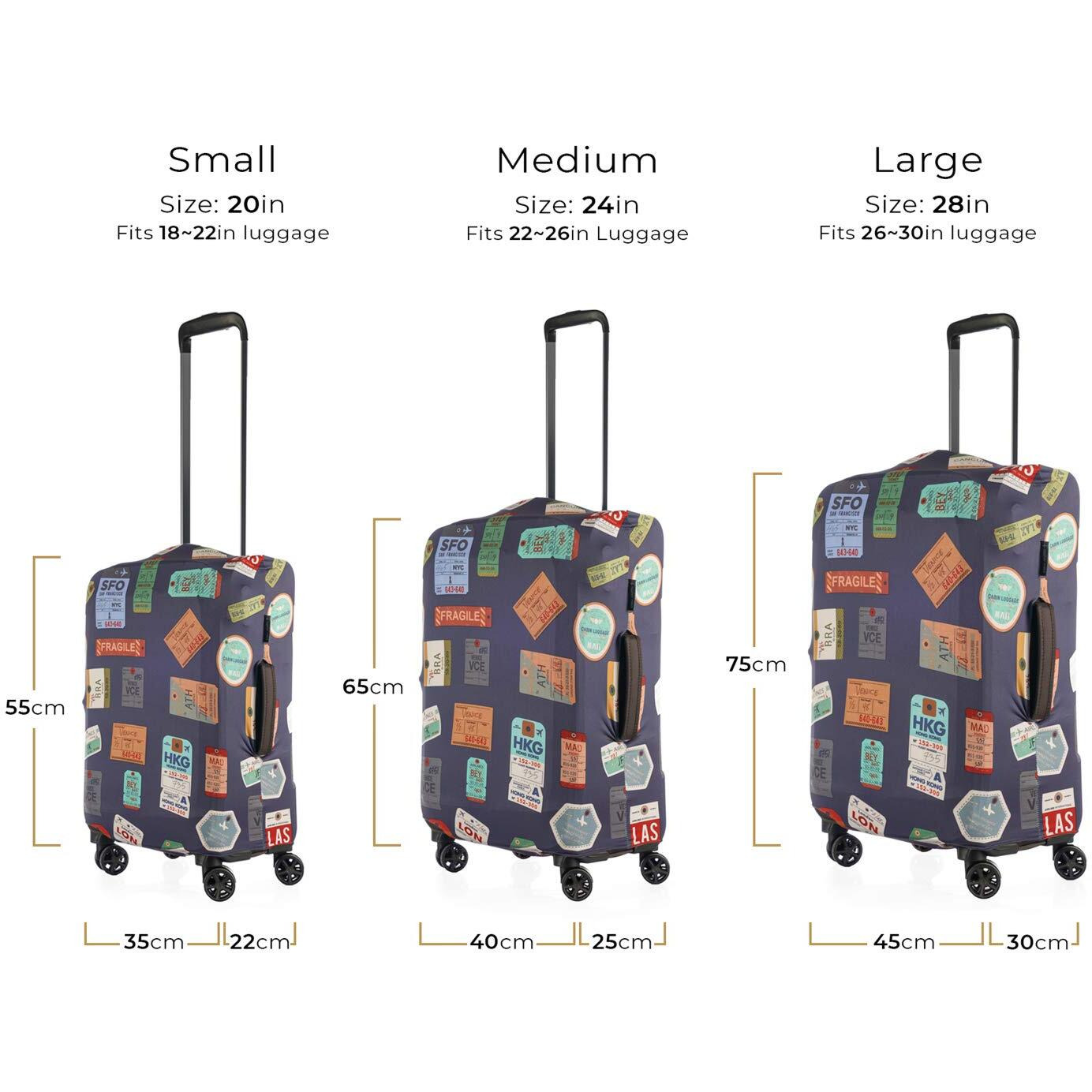 Nasher Miles Eco Friendly Polyester 65 Cm (24 Inch) Medium Protective Luggage Cover (Grey)