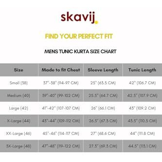 Skavij Mens Cotton Casual Wear Modern Kurta Shirt For Everyday Use Yoga Outfit Royal Blue_Xx-Large