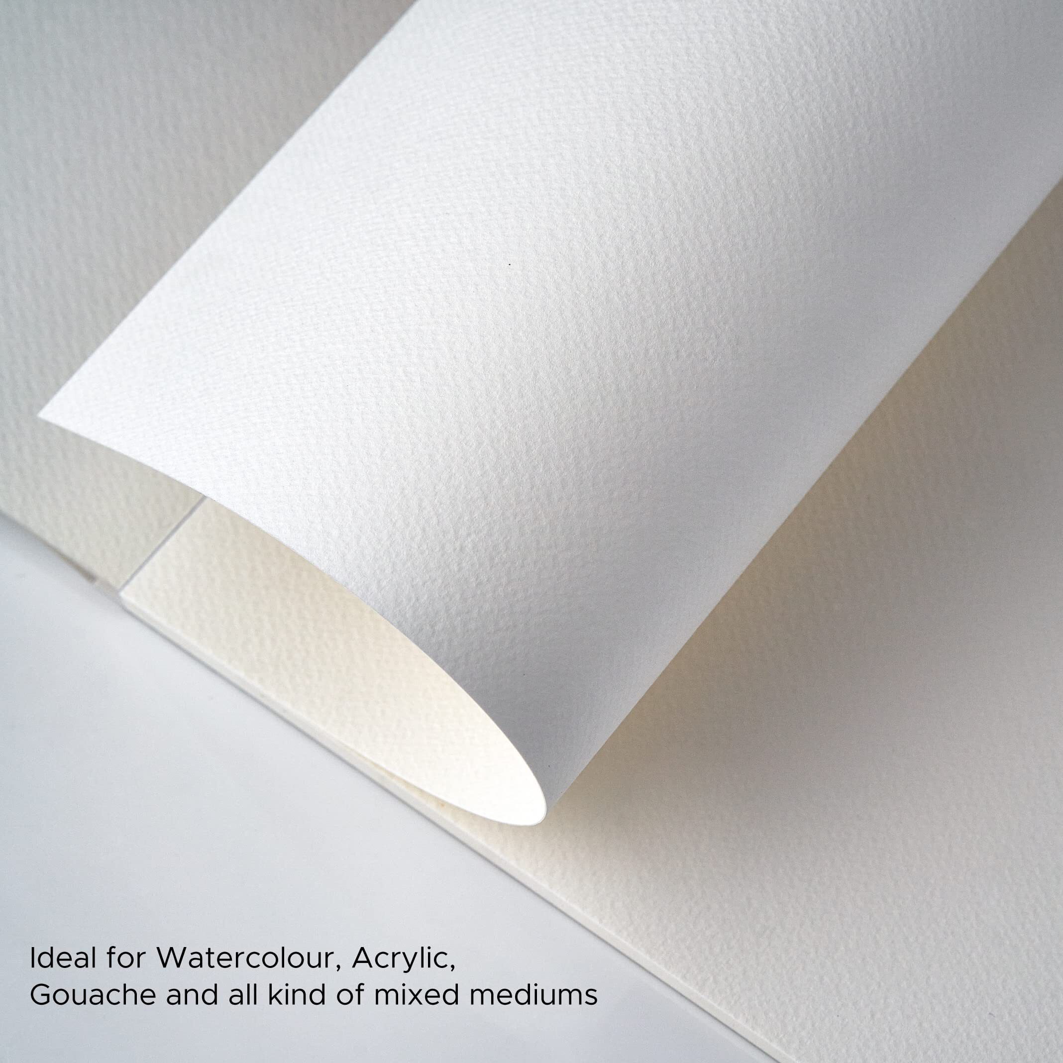 Factor Notes Artist Watercolour Pad 30% Cotton, 300 Gsm, Cold Pressed, Acid-Free Tearable Paper (A5), Oil Paint