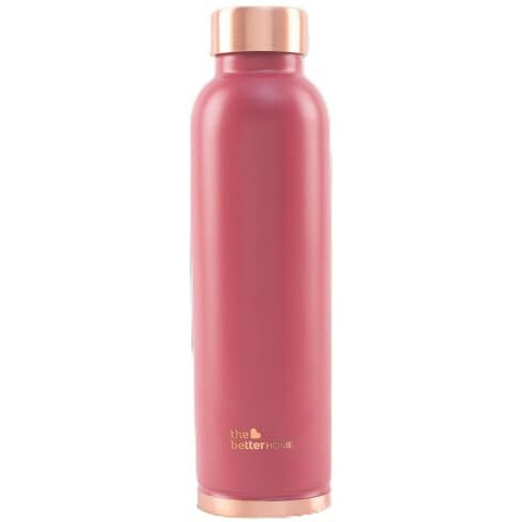 The Better Home Copper Water Bottle | Copper Water Bottle 1+ Litre | With Anti Oxidant Properities | Provides Health Benefits | Pure Tamba | Maroon