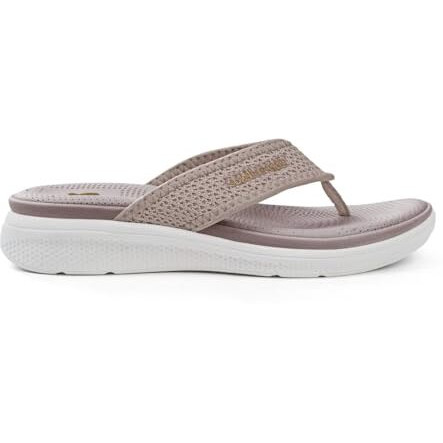 Solethreads Grace V| Stylish | Comfy | Super Soft | Ultra-Light | Phylon | Slippers | Flip Flops For Women | Uk4 | Beige
