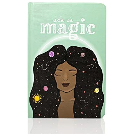 Factor Notes Hardbound Notebook 100 Gsm|A5|3 Bookmarks|200 Pages|Inner Pocket|Ruled (She Is Magic)