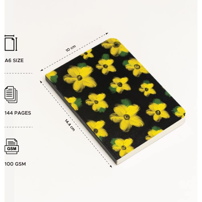 Factor Notes A6 Notebook Ruled | 90 Gsm | 160 Pages (Aura Of Flora)