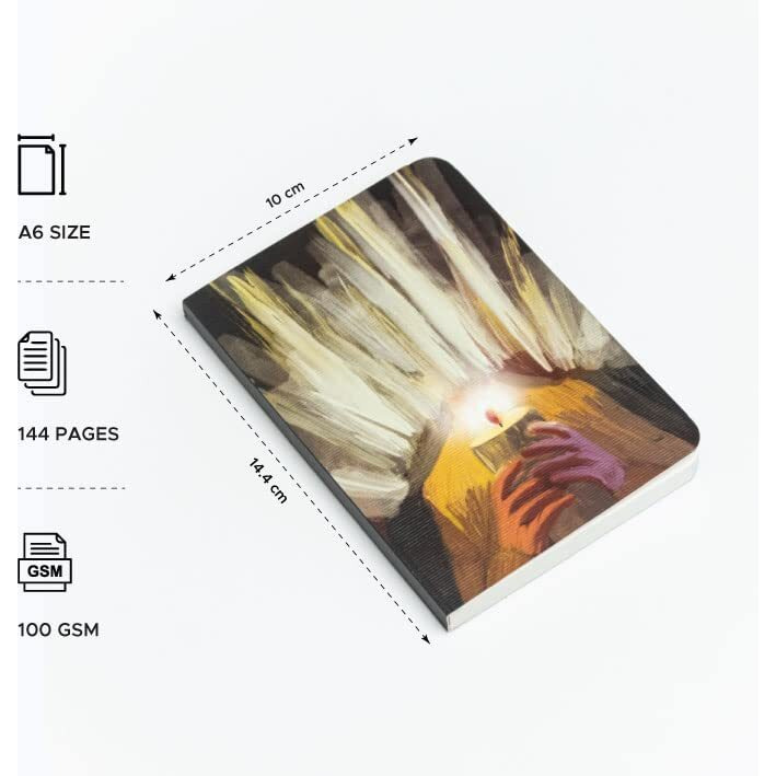 Factor Notes A6 Notebook Ruled | 90 Gsm | 160 Pages (Light Up)