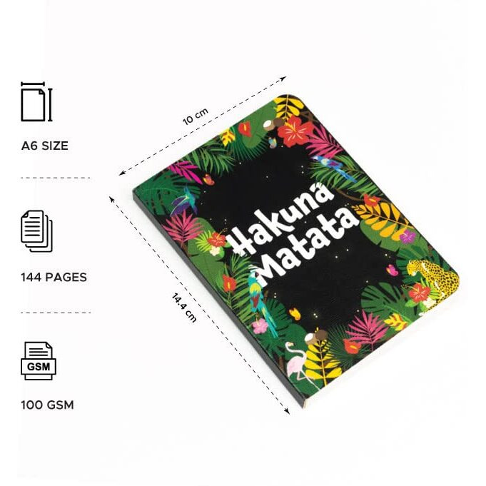 Factor Notes A6 Notebook Ruled | 90 Gsm | 160 Pages (Hakuna Matata)