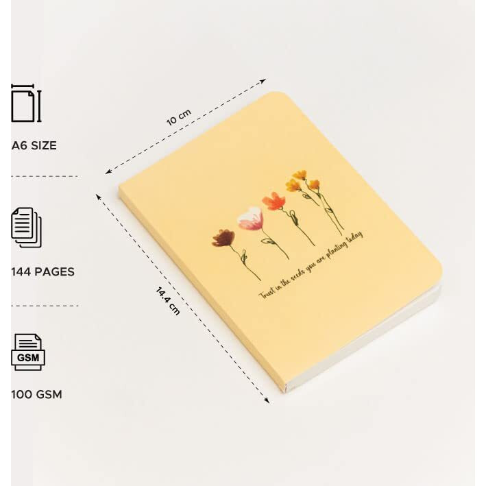 Factor Notes A6 Notebook Ruled | 90 Gsm | 160 Pages (Trust In The Seeds)