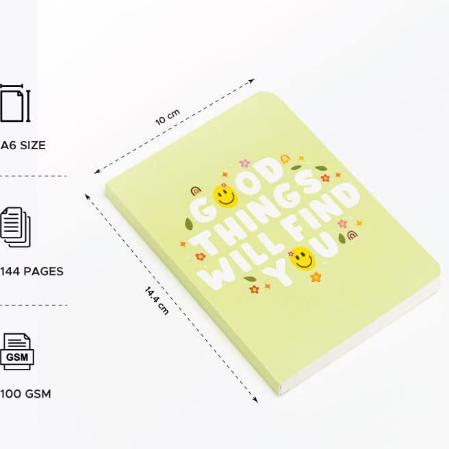 Factor Notes A6 Notebook Ruled | 90 Gsm | 160 Pages (Good Things Will Find You)