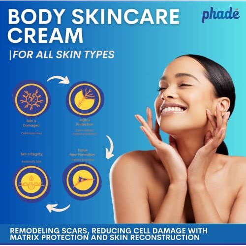 Phade Stretch Mark Cream For Pregnancy, Stretch Marks Cream For Women & Men With Cica I Stretch Mark Removal Cream Enriched With Shea Butter| | Scar Cream 200Ml