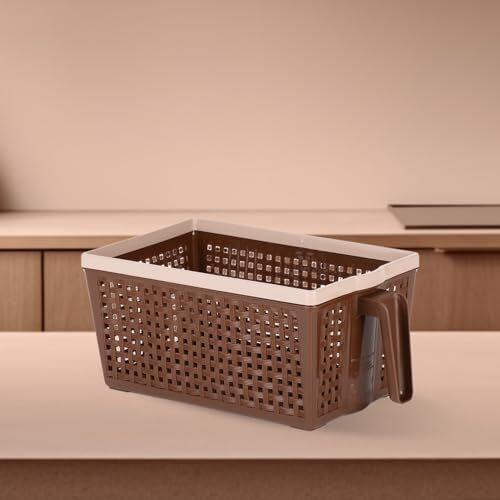 Nayasa Frill No. 1 Fruit Basket | 3 Litre | Veg Baskets For Storage In Kitchen | Food Basket For Kitchen | Chocolate