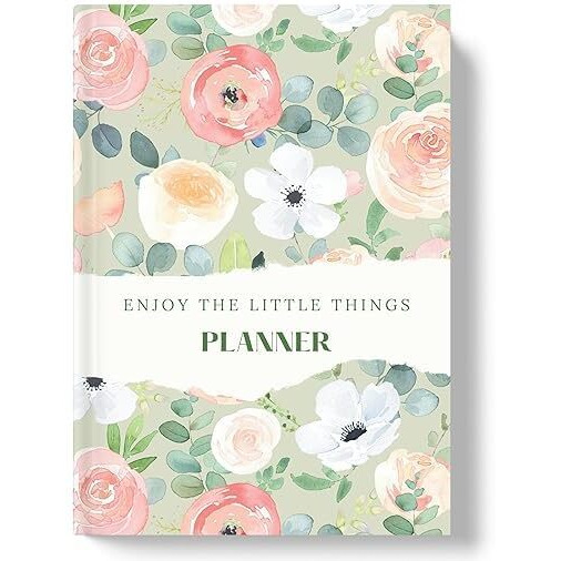 Lauret Blanc 2025 Dated Life Planner Diary, Daily, Weekly, Monthly Organizer, Habit, Fitness, Meal, Budget Tracker
