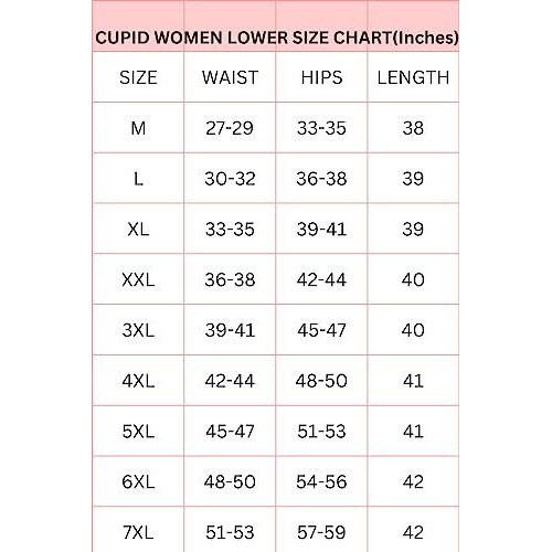 Cupid Women Plus Size Cotton Comfortable Night Track Pant, Lower, Sports Trouser, Lounge N Daily Gym Wear For Ladies_6X-Large_Wine Regular