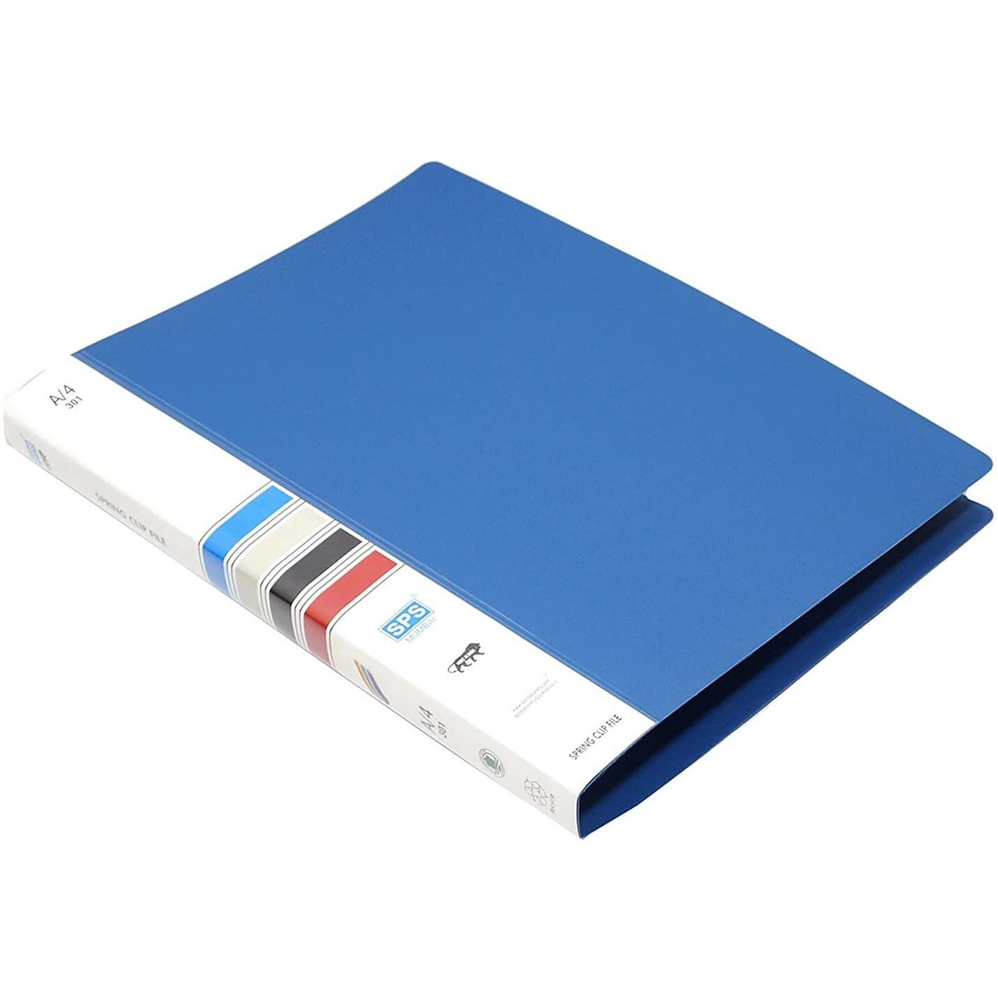 More Buy Spring File A4 Size Tough Durable/Folder For Office Documents And Certificate Plastic File (Pack Of 4, Spring File, Blue)