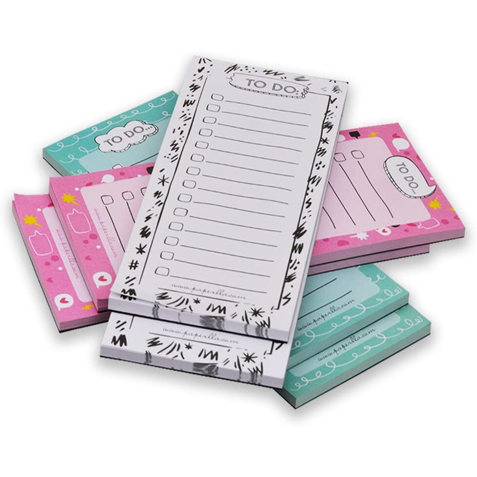 Coi Notepads To-Do List, Memo, Reminder, Note, Book, Stationery Gift For Mom And Dad Set Of 6, 100 Pages