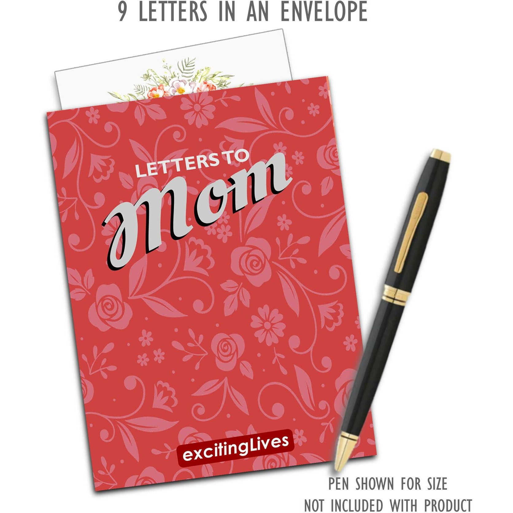 Exciting Lives - Letters To My Mom - Cute Surprise Messages For Mom To Gift On Birthday, Mother's Day - Set Of 9 - Gift For Mother, Mom, Relative