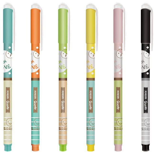 Totem Quote Ball Pens | 40 Pens (20 Blue Ink & 20 Black Ink) | Fragrance Ink | Gifts For Kids | Emoji Themed Body Colours | 0.7 Mm Tip | Pens For Writing | Perfect For Students | Stick Pen Set