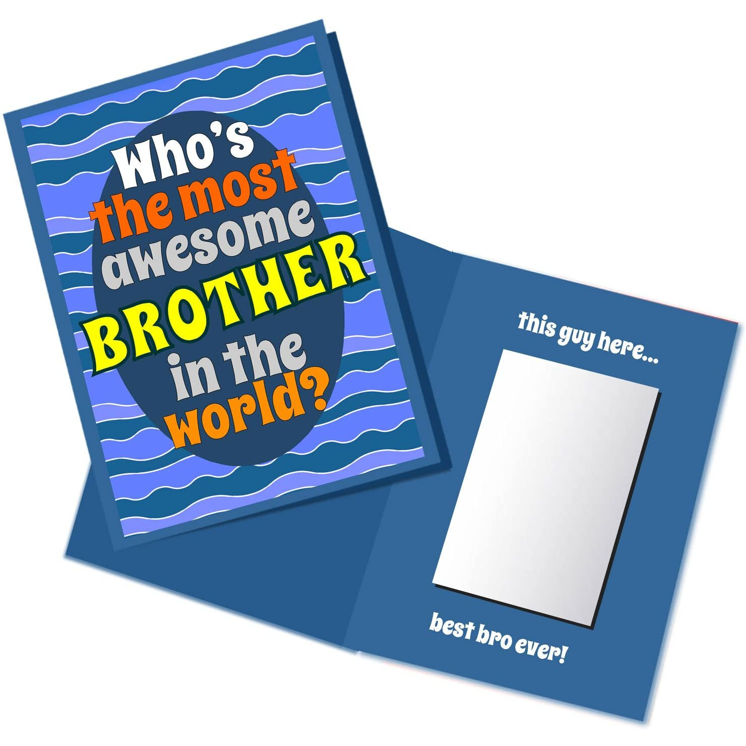Exciting Lives - Most Awesome Brother Mirror Card - Gift For Raksha Bandhan, Birthday - For Brother, Cousin, Bhaiya - 1 Piece