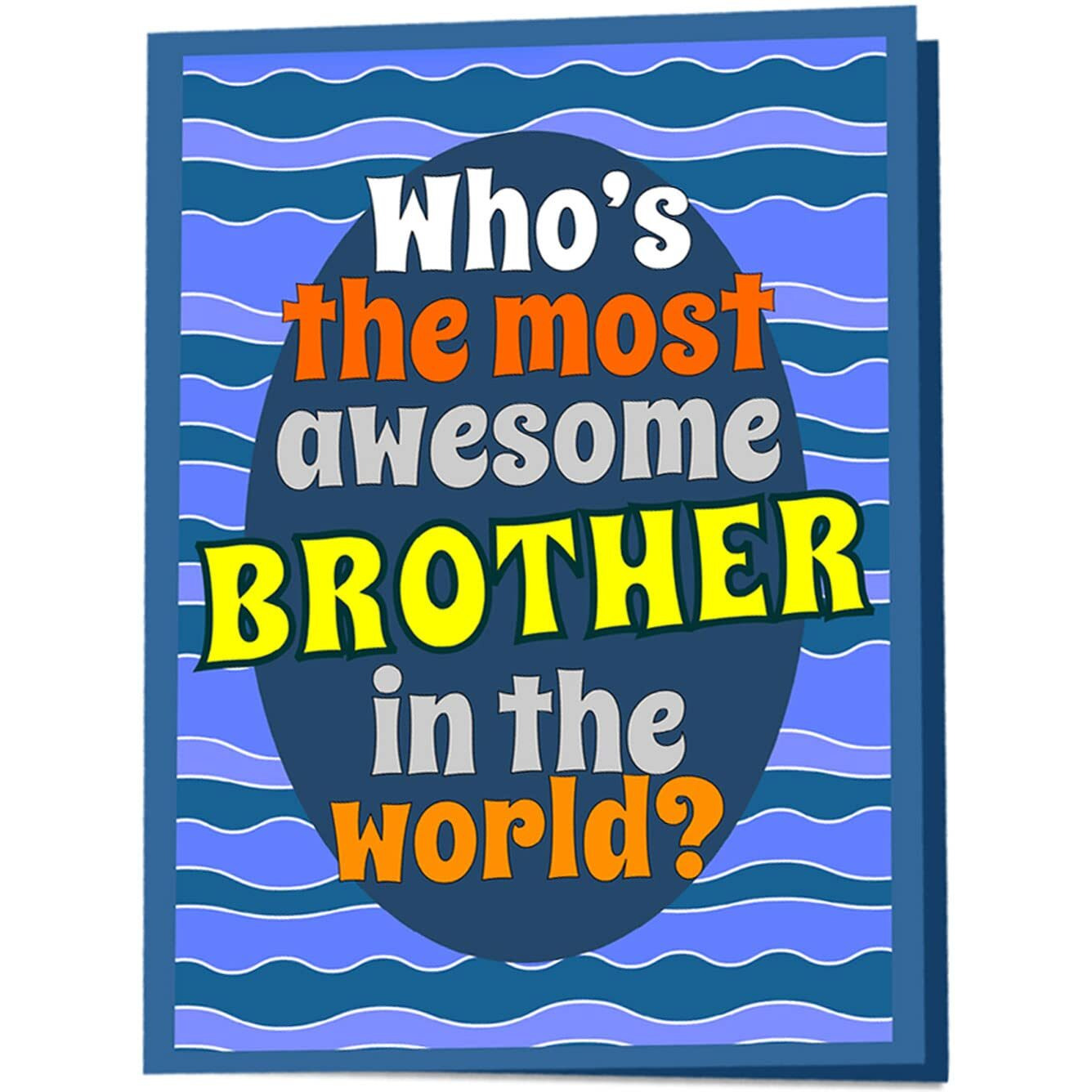 Exciting Lives - Most Awesome Brother Mirror Card - Gift For Raksha Bandhan, Birthday - For Brother, Cousin, Bhaiya - 1 Piece