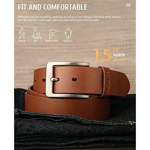 Urban Alfami Genuine Leather Belt For Men | Tan | Tmtn-19 | Size 34