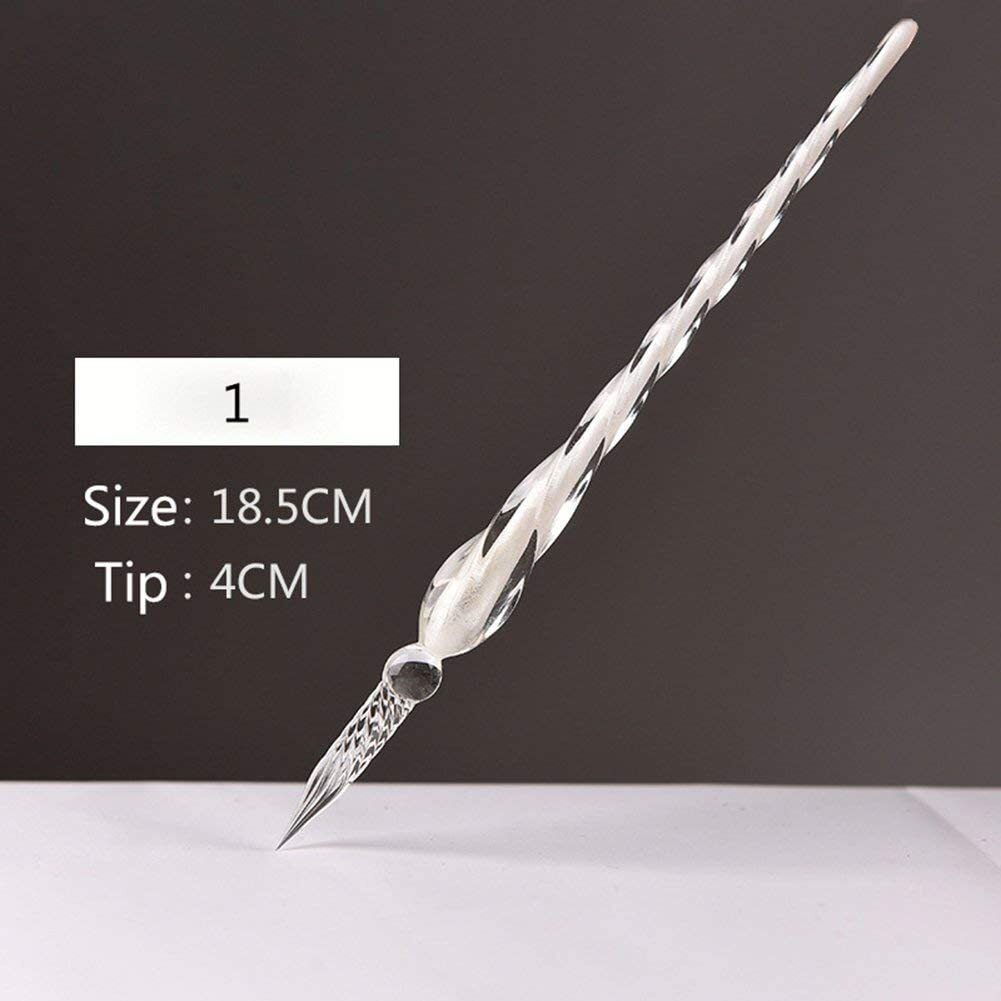 Amazon Brand - Umi Crystal Glass Dip Pen With 12 Colors