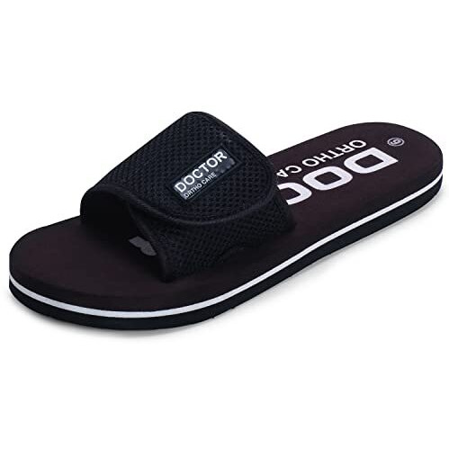 Doctor Extra Soft House Slipper For Women's Ortho Care |Orthopaedic | Diabetic | Comfortable | Mcr | Flip-Flop Ladies And GirlS Home Slides For Daily Use D-17 (Brown, Numeric_5)