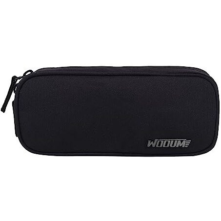 Wooum Wide Opening Pencil Bag, Pen Pouch, Pen Bag, Pencil Holder, School Supplies Stationary Bag Big Capacity (Black)