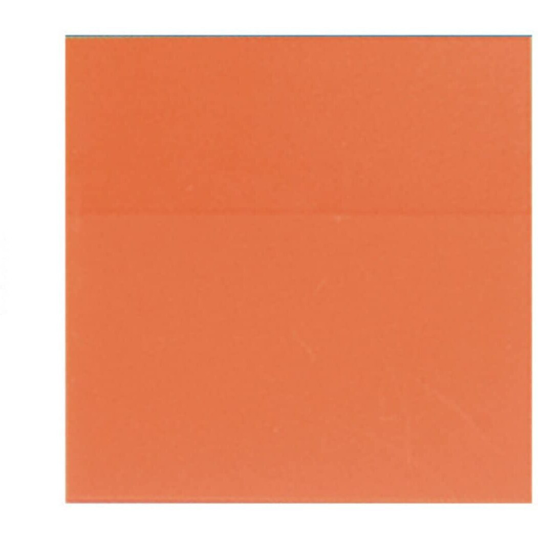 Aminit Sticky Notes Pastel Sticky Note Clear Self-Sticky Annotation, Waterproof Translucent Color Memo Pad For Office & School (Orange,Pack 3)