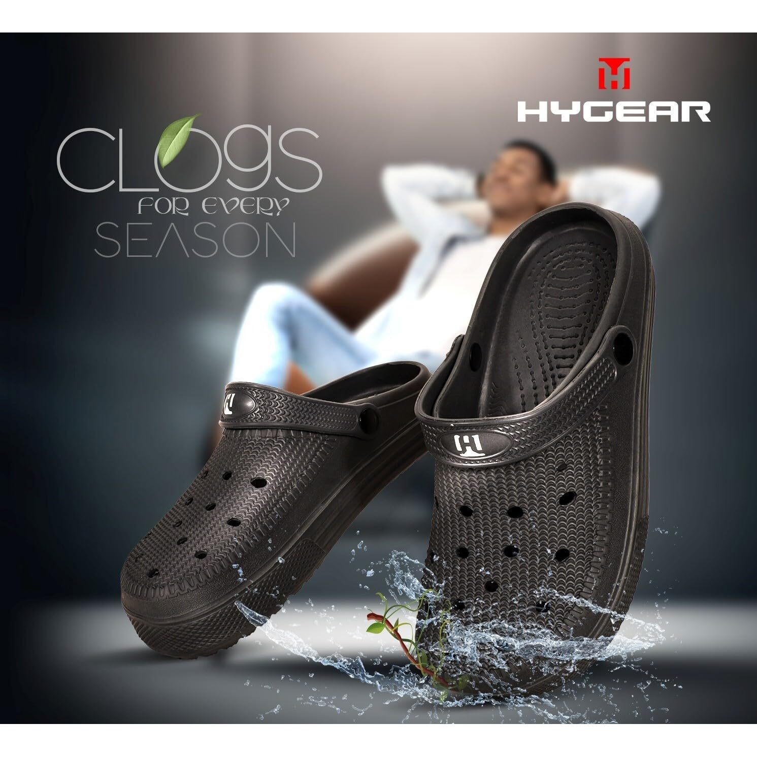 Hygear Men's Moulded Clogs -Hg-Ge-1016-White-8