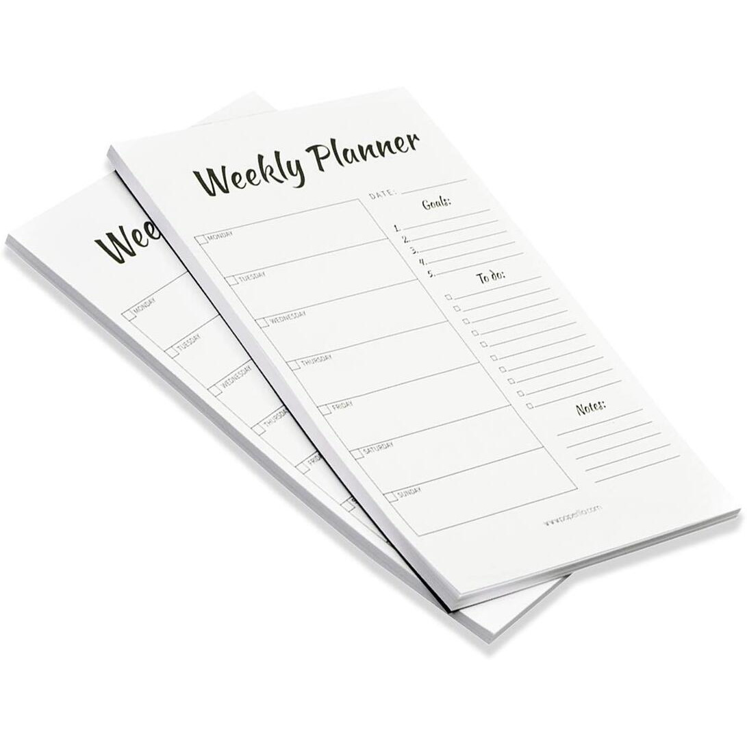 Coi Weekly Goal Planner To Do List Pad School Personal Notes Notepad 50 Easy Tear Off Sheets Each Set Of 2 Writing Pads.