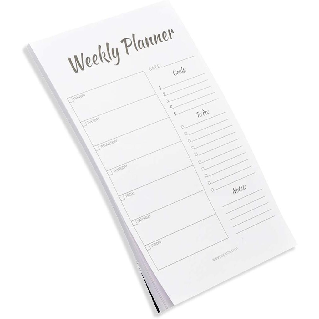 Coi Weekly Goal Planner To Do List Pad School Personal Notes Notepad 50 Easy Tear Off Sheets Each Set Of 2 Writing Pads.