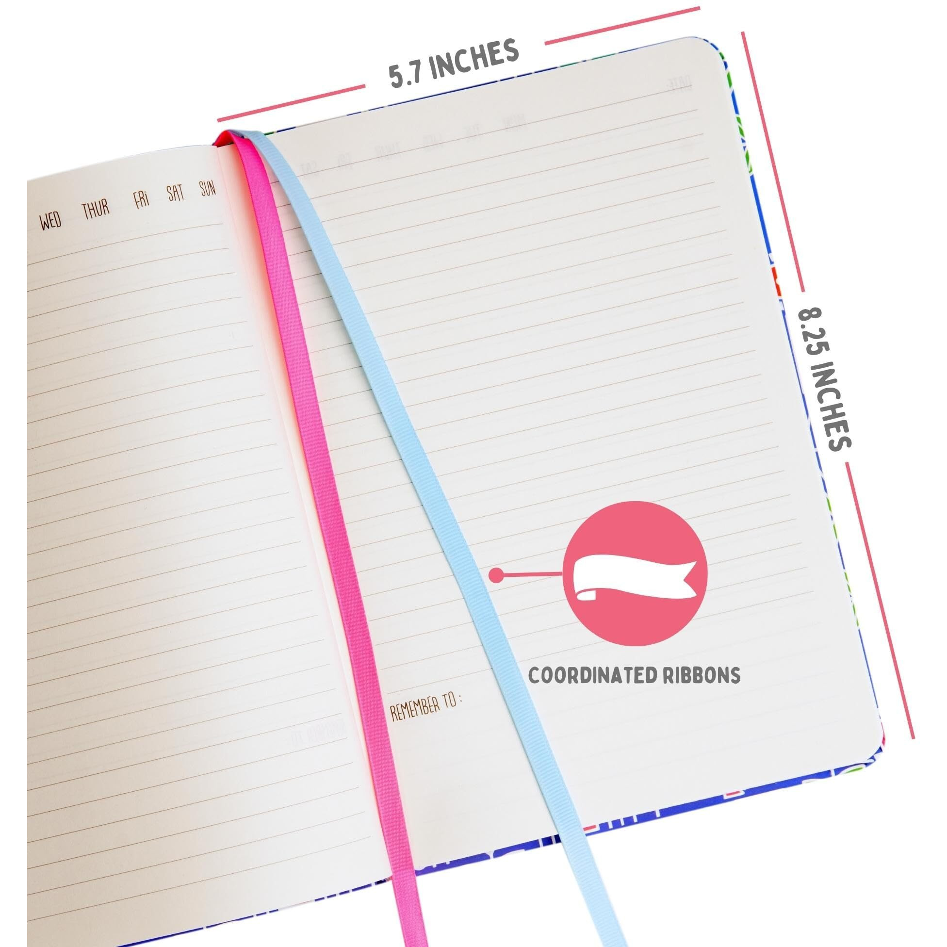 Doodle Hard Bound Soft Foam Padded Paper Notebook | Compact Size A5 (8.25 X 5.7) | 160 Pages, 80 Gsm | Flat Opening | Soft Foam Padding | Two Bookmark Ribbons - Vibrant Verse
