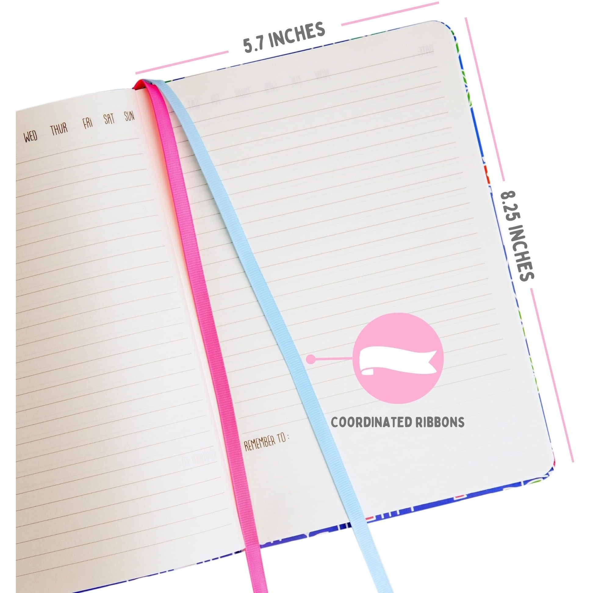 Doodle Hard Bound Soft Foam Padded Paper Notebook|Compact Size A5 (8.25 X 5.7)|160 Pages, 80 Gsm|Flat Opening|Soft Foam Padding|Two Bookmark Ribbons - Pink Rays