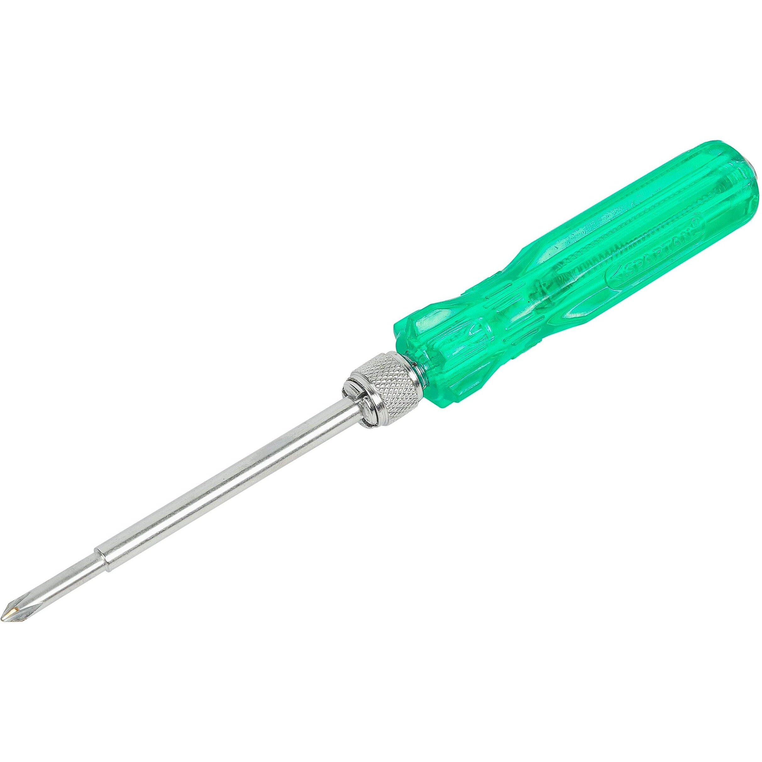 Spartan Bs-01 5-In-1 Pc Screw Driver Kit With 2 Flat Blades, 2 Phillips Head, 1 Round Poker Bar For Home Use/For Multipurpose Application (S-6, Green)