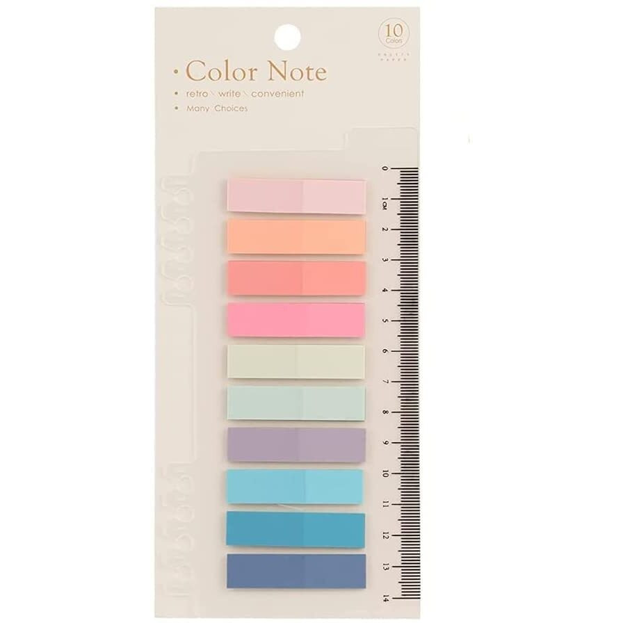 Index Tabs Sticky Flags 200 Pcs, Neon Sticky Notes Flags,Waterproof Writable Translucent Page Flags For Books,Bookmarks,Notebook,Removes Cleanly (1)