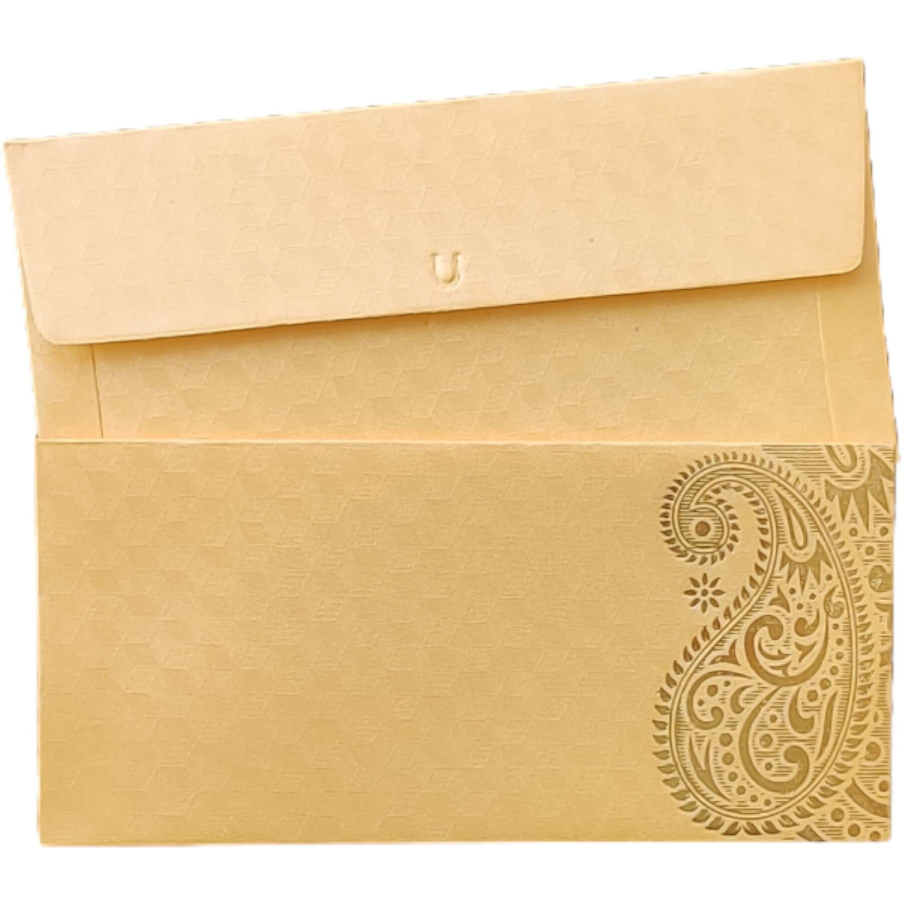 Jhintemetic - Pack Of 25 Matellic Cream Colourful Designer Shagun Lifafa/Money Gift Envelope With Golden Ambi For Gifting Money On Wedding, Birthday & Any Other Occasion