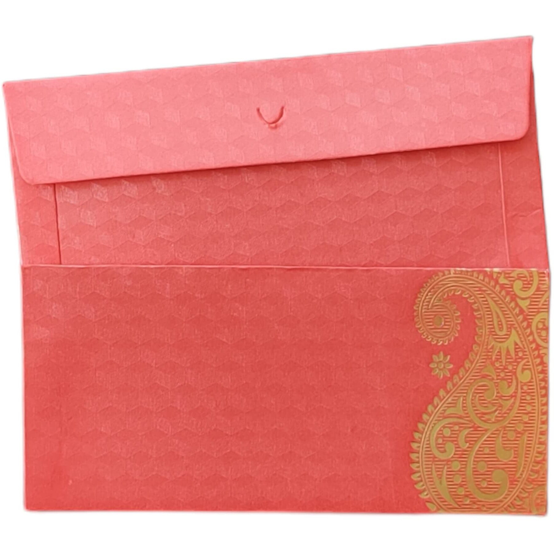 Jhintemetic - Pack Of 25 Matellic Wine-Red Colourful Designer Shagun Lifafa/Money Gift Envelope With Golden Ambi For Gifting Money On Wedding, Birthday & Any Other Occasion