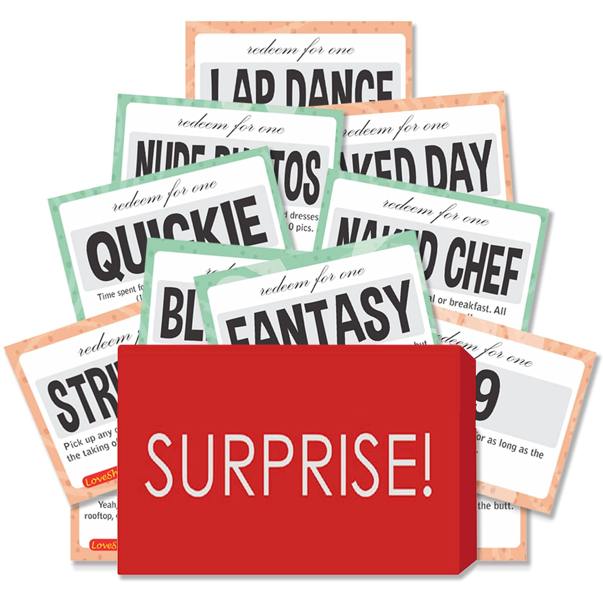 Exciting Lives - Love Coupons Naughty Gift Vouchers For Romantic Couples - Birthday, Anniversary, Valentine's Day Gift Idea - Set Of 15 - Gift For Girlfriend, Boyfriend, Husband Wife, Love
