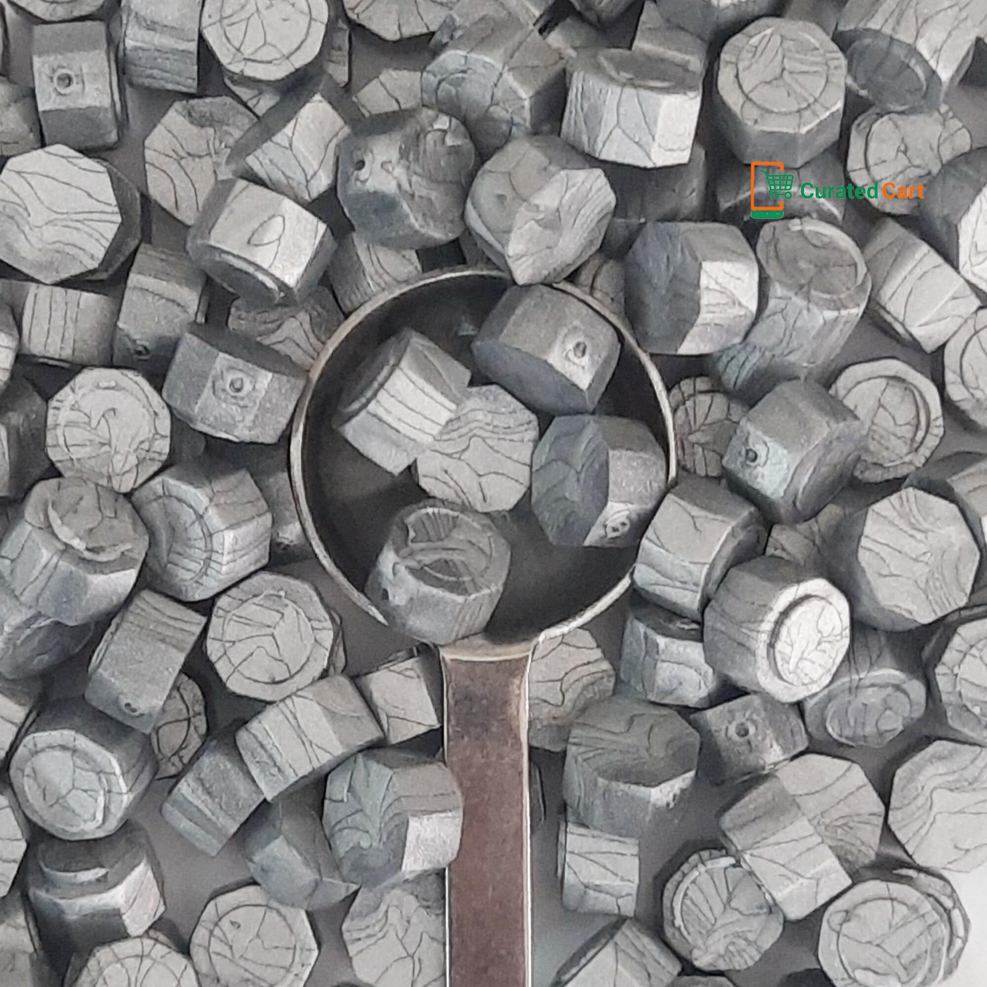 Curated Cart Silver Wax Seal Beads, 250Pcs Octagon Shaped, 10Mm Diameter, Easy To Melt & Solidify, Non-Toxic, Suitable For Wedding Invitations, Gift Packaging & More