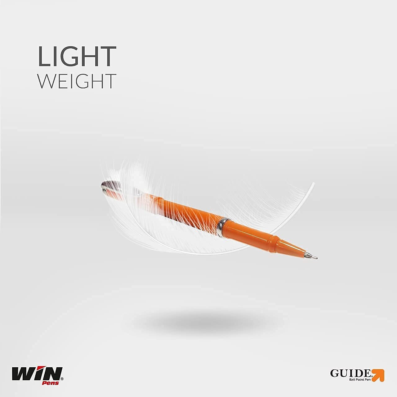 Win Guide Ball Pens | 20 Black Ink Pens With 10 Refills | Premium Stylish Pens Set | Pens For Writing | 0.6 Mm Sharp Tip | Ideal For Students And Exams | Premium Pens Set For Gifting